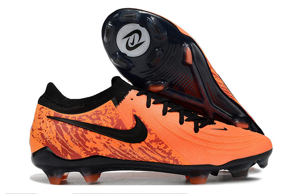 Men's Nike Phantom Luna Elite FG Firm Ground Low-Tops Football Boots - Orange/Red/Black 2