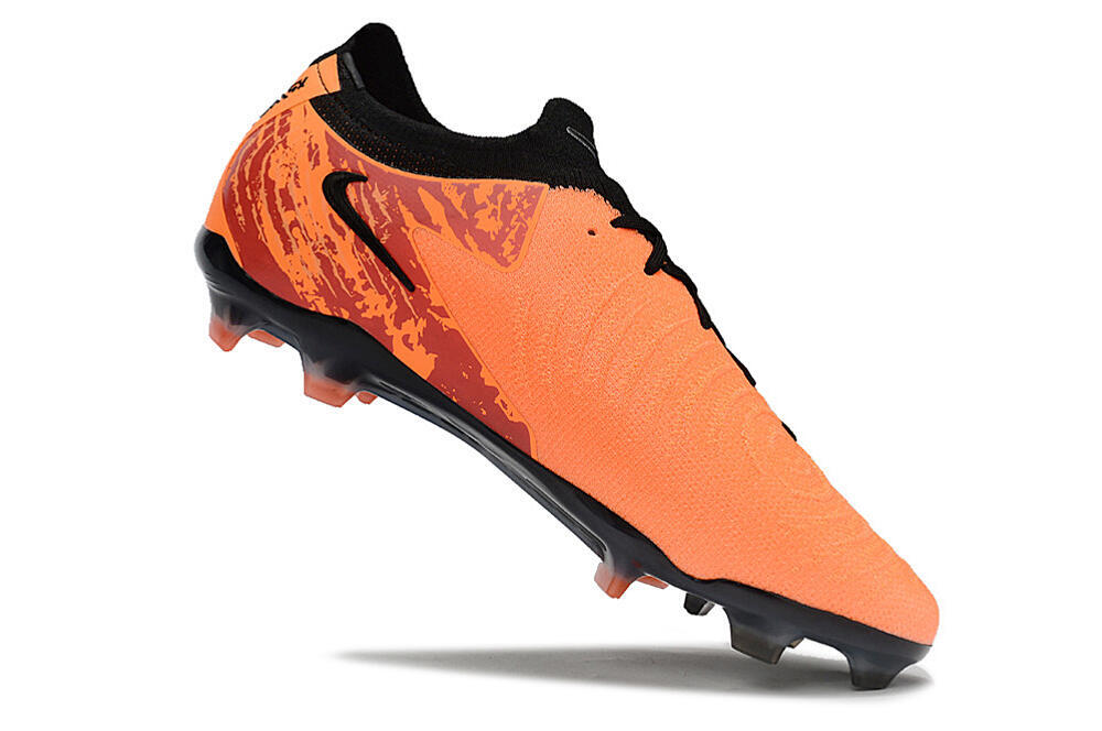 Men's Nike Phantom Luna Elite FG Firm Ground Low-Tops Football Boots - Orange/Red/Black 4