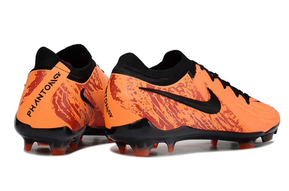 Men's Nike Phantom Luna Elite FG Firm Ground Low-Tops Football Boots - Orange/Red/Black 6