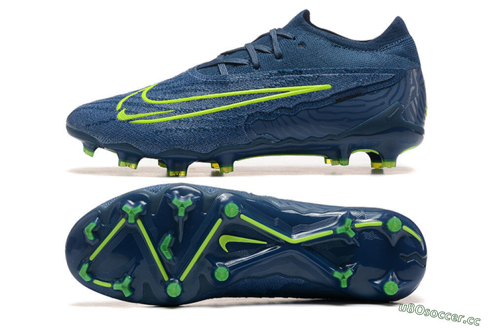 Men's Nike Phantom GX Elite FG Firm Ground Low-Tops Football Boots - Blue/Yellow 1