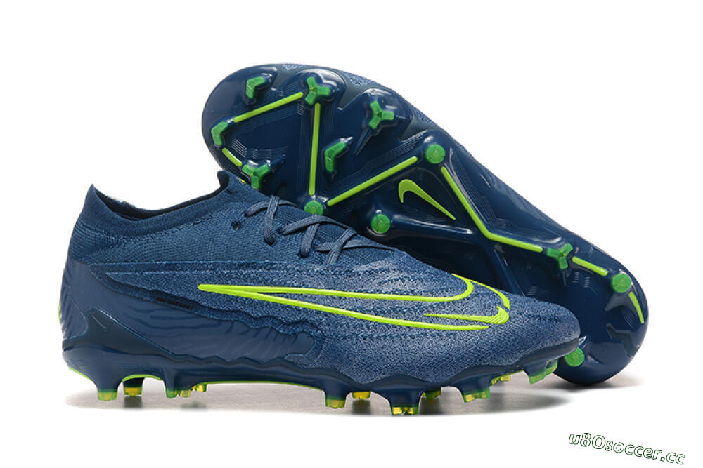 Men's Nike Phantom GX Elite FG Firm Ground Low-Tops Football Boots - Blue/Yellow 2