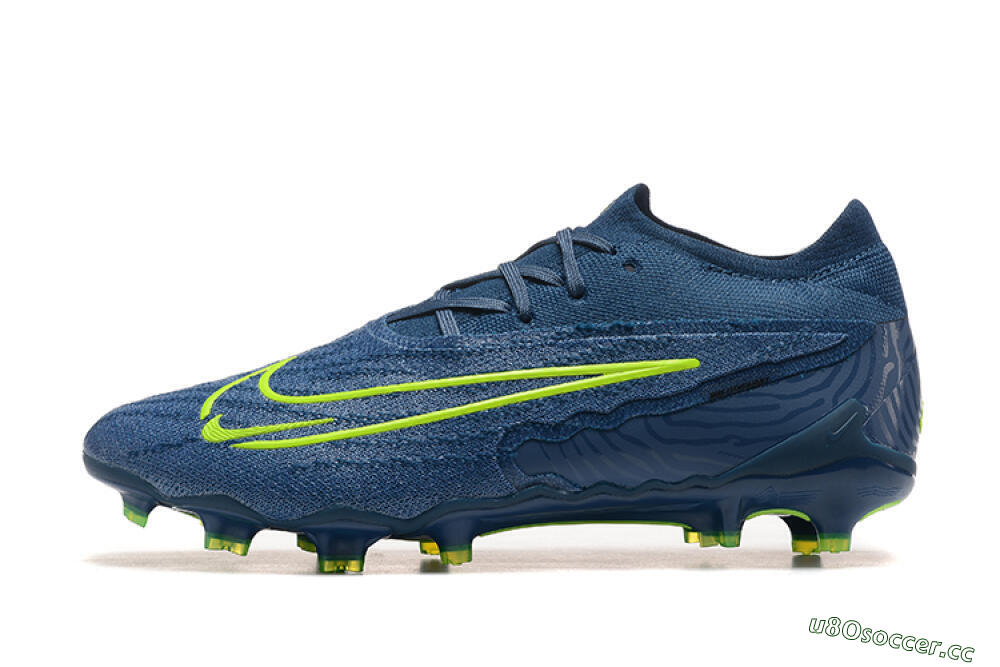 Men's Nike Phantom GX Elite FG Firm Ground Low-Tops Football Boots - Blue/Yellow 0