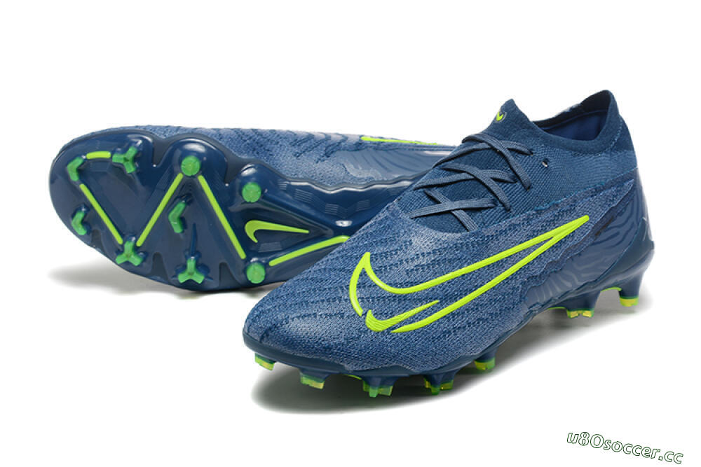 Men's Nike Phantom GX Elite FG Firm Ground Low-Tops Football Boots - Blue/Yellow 3