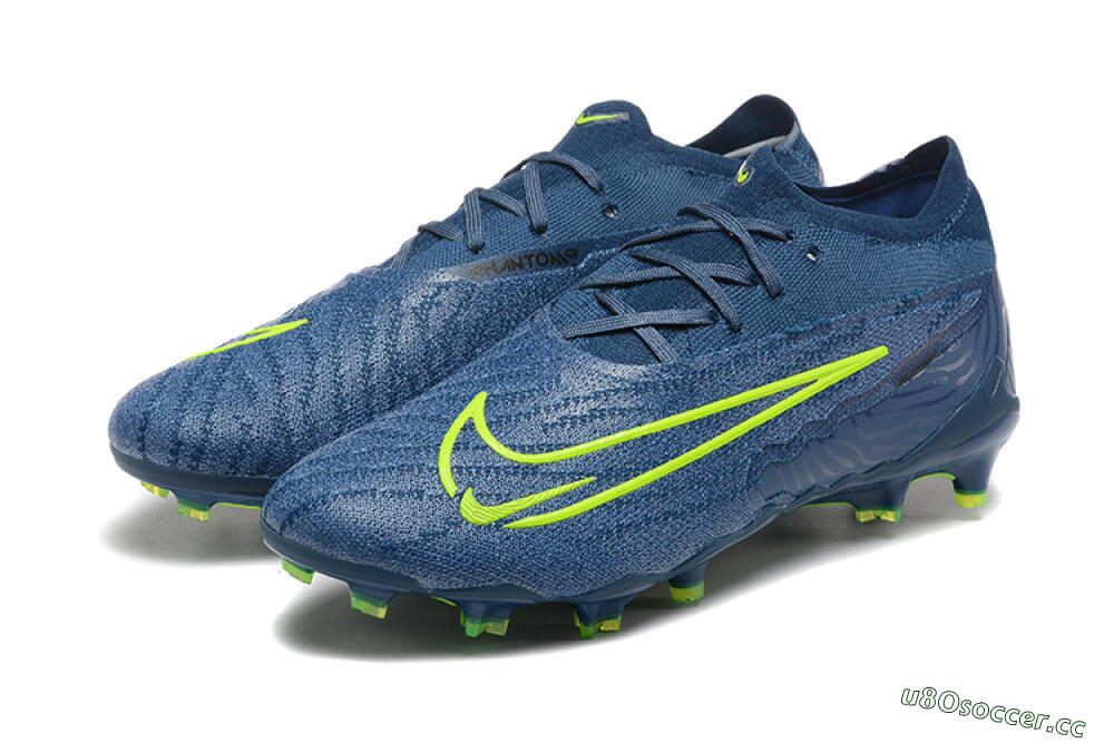 Men's Nike Phantom GX Elite FG Firm Ground Low-Tops Football Boots - Blue/Yellow 5