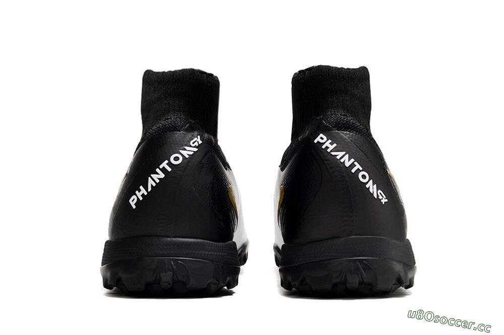 Unisex Nike Phantom Luna 2 Elite TF Artificial Turf High-Tops Football Shoes - White/Black/Gold 5