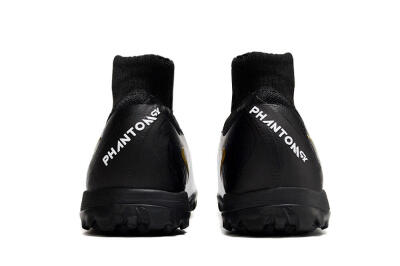Unisex Nike Phantom Luna 2 Elite TF Artificial Turf High-Tops Football Shoes - White/Black/Gold