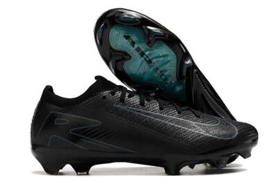 Men's Nike Air Zoom Mercurial Vapor 16 Elite FG Firm Ground Low-Tops Football Boots - Black/Blue/Jade