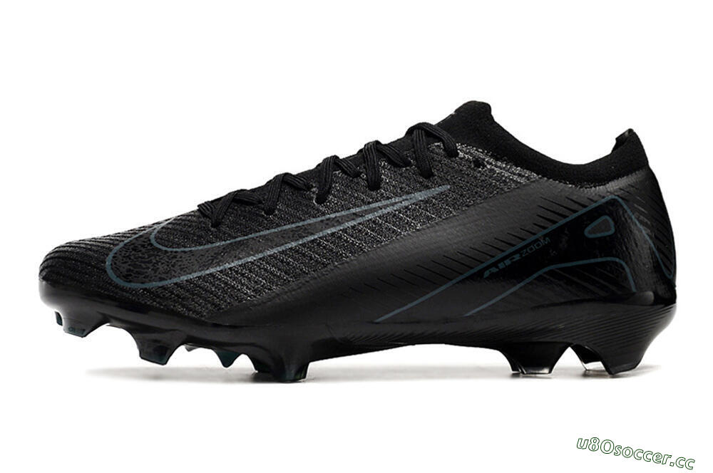 Men's Nike Air Zoom Mercurial Vapor 16 Elite FG Firm Ground Low-Tops Football Boots - Black/Blue/Jade 0