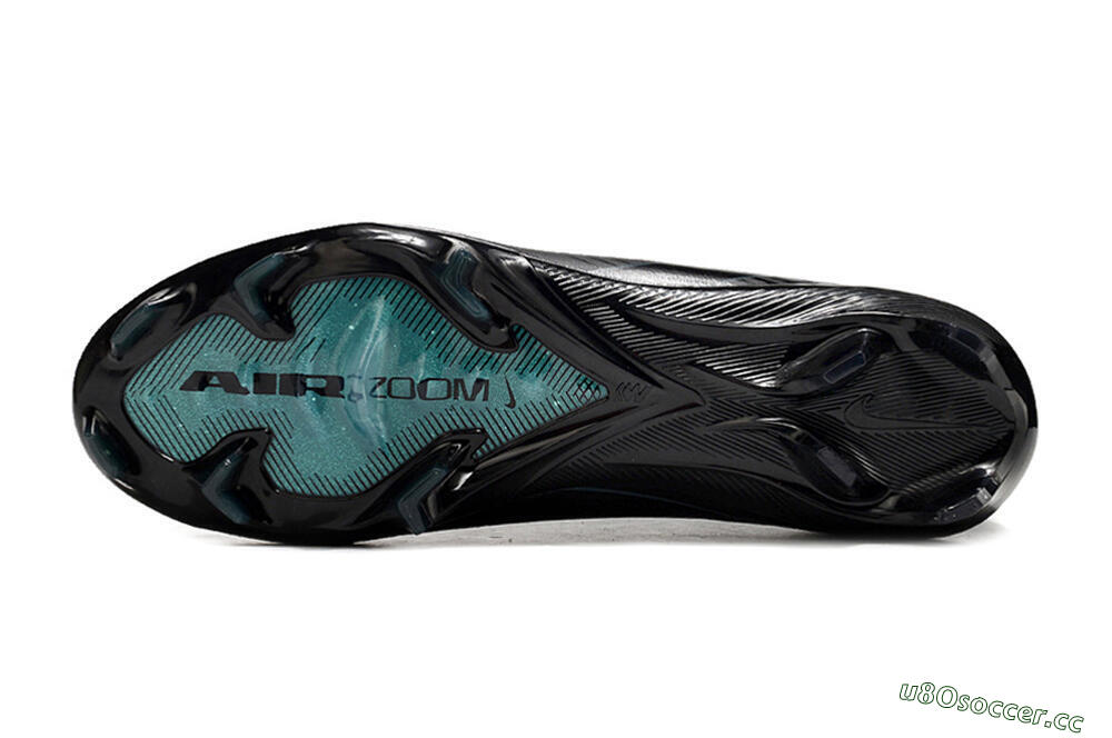 Men's Nike Air Zoom Mercurial Vapor 16 Elite FG Firm Ground Low-Tops Football Boots - Black/Blue/Jade 6