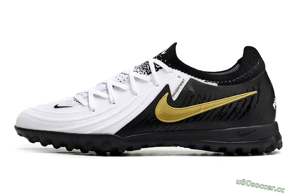 Unisex Nike Phantom Luna Elite TF Artificial Turf Low-Tops Football Shoes - White/Black/Gold 0