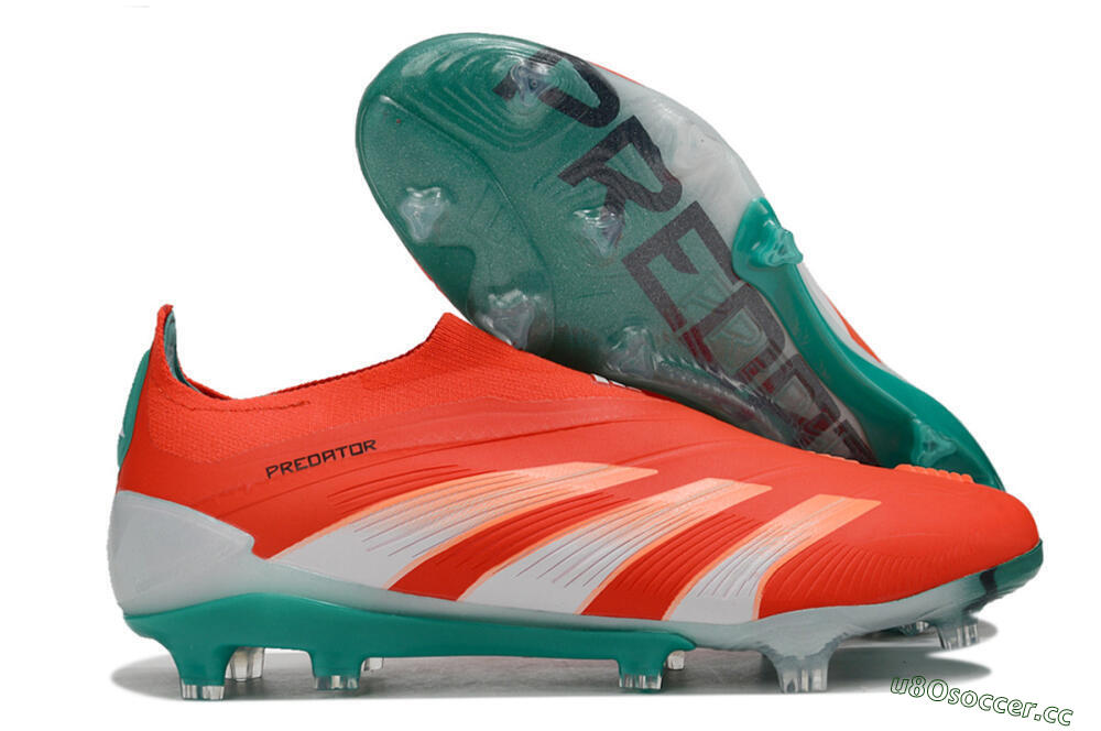 Men's Adidas Predator Accuracy+ FG Firm Ground Low-Tops Football Boots - Red/White/Green 2