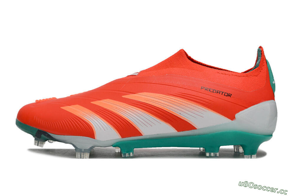 Men's Adidas Predator Accuracy+ FG Firm Ground Low-Tops Football Boots - Red/White/Green 0