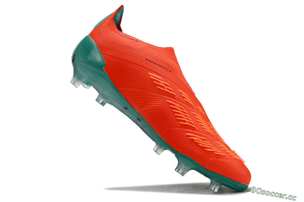 Men's Adidas Predator Accuracy+ FG Firm Ground Low-Tops Football Boots - Red/White/Green 4