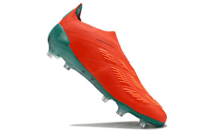 Men's Adidas Predator Accuracy+ FG Firm Ground Low-Tops Football Boots - Red/White/Green