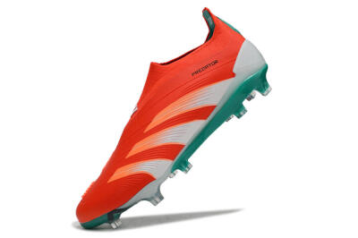 Men's Adidas Predator Accuracy+ FG Firm Ground Low-Tops Football Boots - Red/White/Green