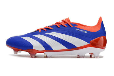 Men's Adidas Predator Elite FG Firm Ground Low-Tops Football Boots - Blue/White/Red