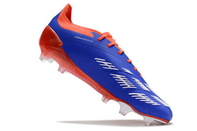 Men's Adidas Predator Elite FG Firm Ground Low-Tops Football Boots - Blue/White/Red
