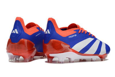 Men's Adidas Predator Elite FG Firm Ground Low-Tops Football Boots - Blue/White/Red