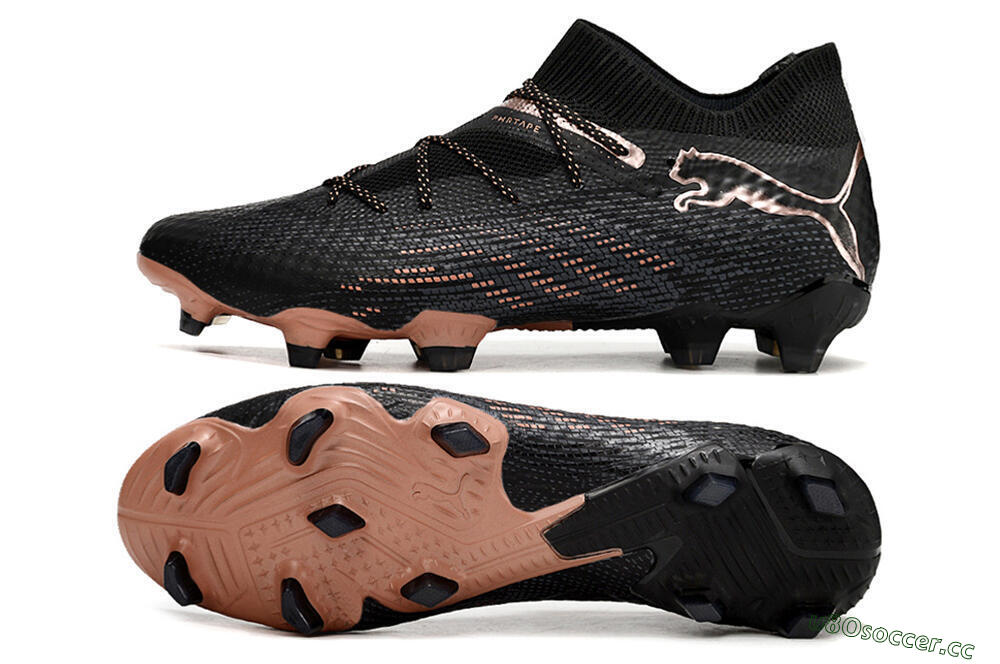 Men's Puma Future Ultimate FG Firm Ground High-Tops Football Boots - Black/Gold 1