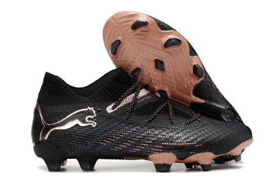 Men's Puma Future Ultimate FG Firm Ground High-Tops Football Boots - Black/Gold