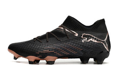 Men's Puma Future Ultimate FG Firm Ground High-Tops Football Boots - Black/Gold