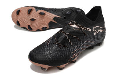 Men's Puma Future Ultimate FG Firm Ground High-Tops Football Boots - Black/Gold