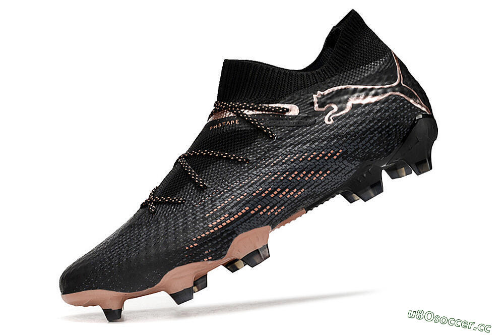 Men's Puma Future Ultimate FG Firm Ground High-Tops Football Boots - Black/Gold 5