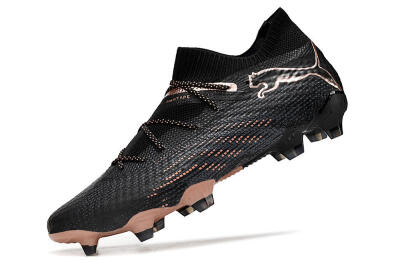 Men's Puma Future Ultimate FG Firm Ground High-Tops Football Boots - Black/Gold