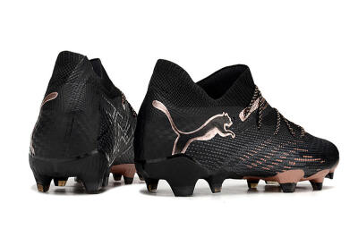 Men's Puma Future Ultimate FG Firm Ground High-Tops Football Boots - Black/Gold
