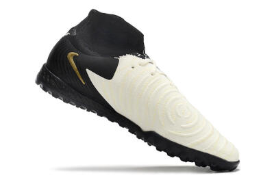 Men's Nike Phantom Luna Elite NU TF Artificial Turf High-Tops Football Shoes - White/Black/Gold