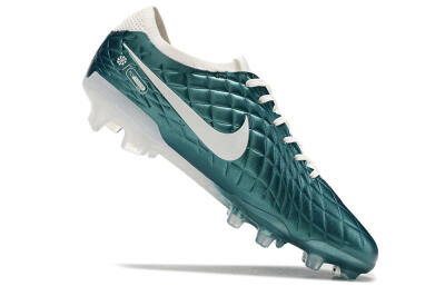 Men's Nike Tiempo Legend 10 Elite FG Firm Ground Low-Tops Football Boots - Jade/White