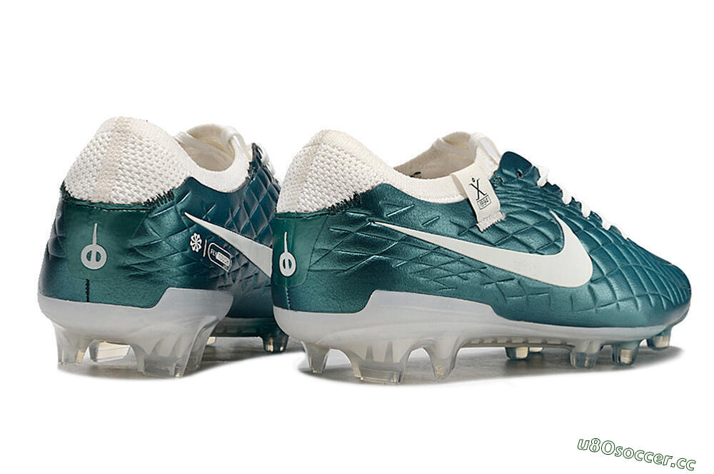 Men's Nike Tiempo Legend 10 Elite FG Firm Ground Low-Tops Football Boots - Jade/White 6