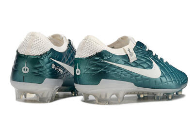 Men's Nike Tiempo Legend 10 Elite FG Firm Ground Low-Tops Football Boots - Jade/White