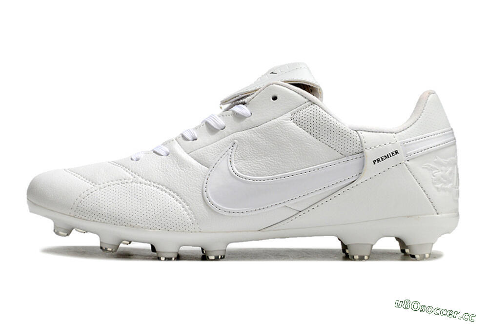 Men's Nike Premier 3 FG Firm Ground Low-Tops Football Boots - White/Black 0