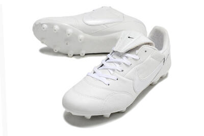 Men's Nike Premier 3 FG Firm Ground Low-Tops Football Boots - White/Black