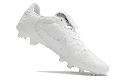 Men's Nike Premier 3 FG Firm Ground Low-Tops Football Boots - White/Black