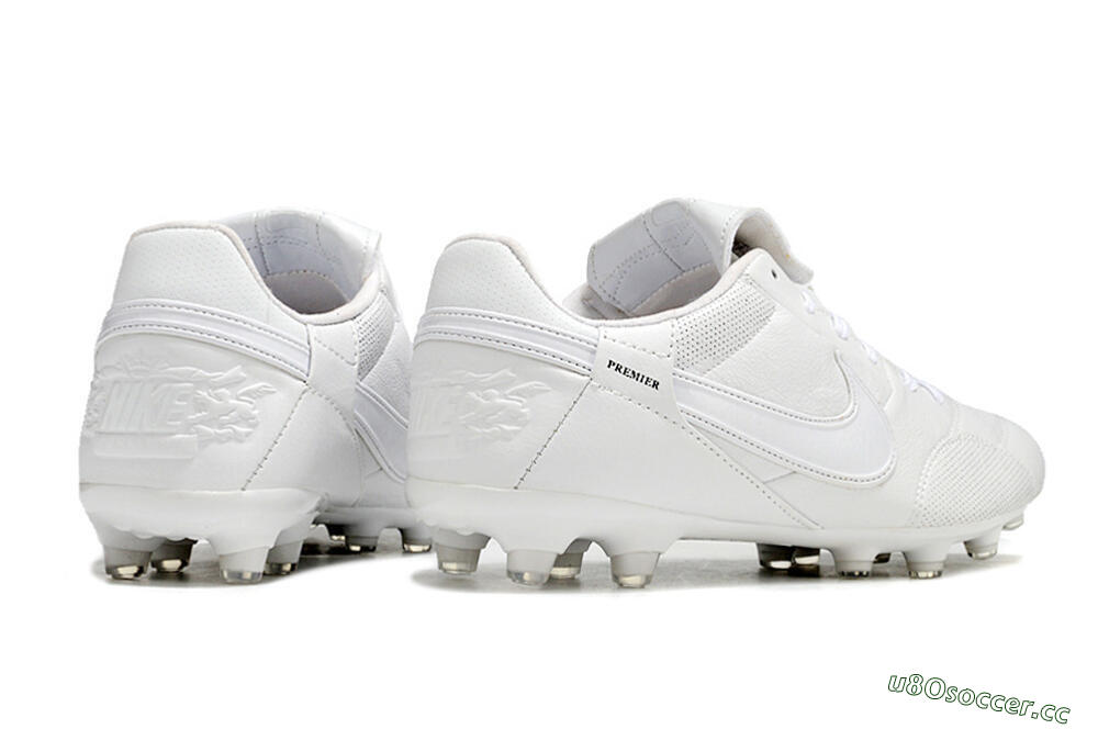 Men's Nike Premier 3 FG Firm Ground Low-Tops Football Boots - White/Black 6