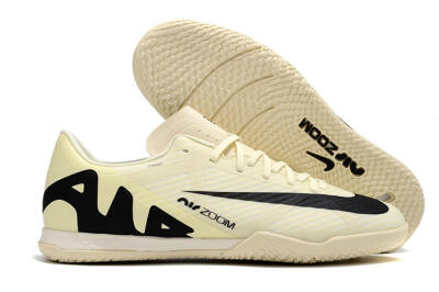 Men's Nike Air Zoom Mercurial Vapor 15 Academy IC Indoor & Futsal Low-Tops Football Shoes - Beige/Black