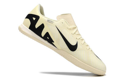 Men's Nike Air Zoom Mercurial Vapor 15 Academy IC Indoor & Futsal Low-Tops Football Shoes - Beige/Black