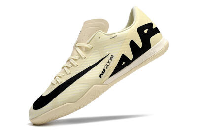 Men's Nike Air Zoom Mercurial Vapor 15 Academy IC Indoor & Futsal Low-Tops Football Shoes - Beige/Black