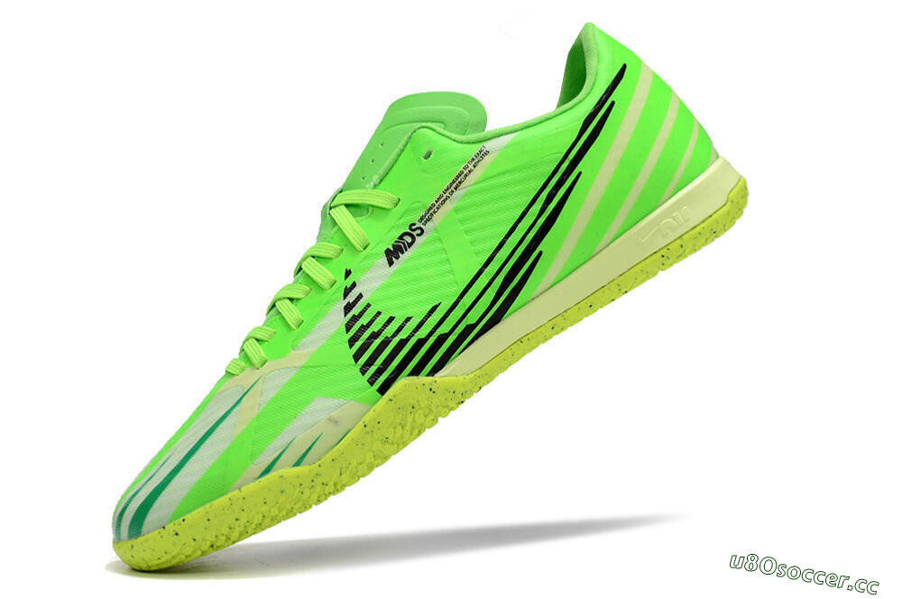 Men's Nike Air Zoom Mercurial Vapor 15 Academy IC Indoor & Futsal Low-Tops Football Shoes - Green/Black/Yellow 5