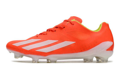 Men's Adidas X Crazyfast.1 FG Firm Ground Low-Tops Football Boots - Red/White/Yellow