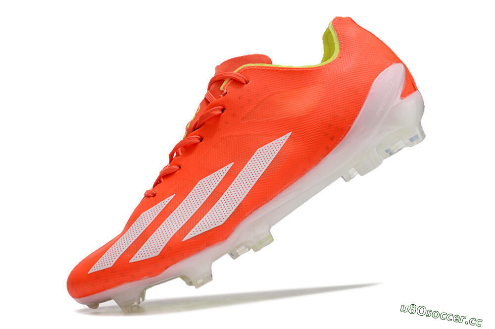 Men's Adidas X Crazyfast.1 FG Firm Ground Low-Tops Football Boots - Red/White/Yellow 5