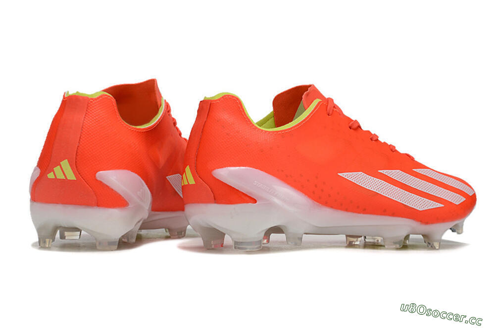 Men's Adidas X Crazyfast.1 FG Firm Ground Low-Tops Football Boots - Red/White/Yellow 6