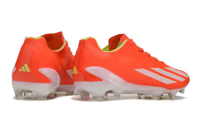 Men's Adidas X Crazyfast.1 FG Firm Ground Low-Tops Football Boots - Red/White/Yellow