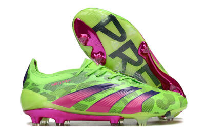Men's Adidas Predator Accuracy.1 FG Firm Ground Low-Tops Football Boots - Green/Yellow/Purple