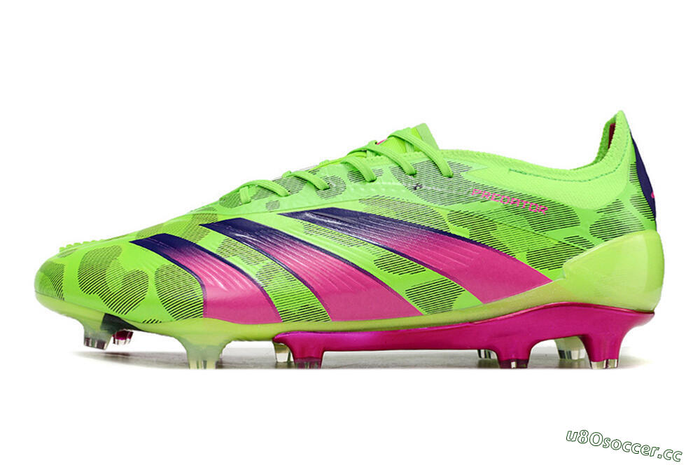 Men's Adidas Predator Accuracy.1 FG Firm Ground Low-Tops Football Boots - Green/Yellow/Purple 0