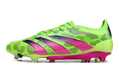 Men's Adidas Predator Accuracy.1 FG Firm Ground Low-Tops Football Boots - Green/Yellow/Purple