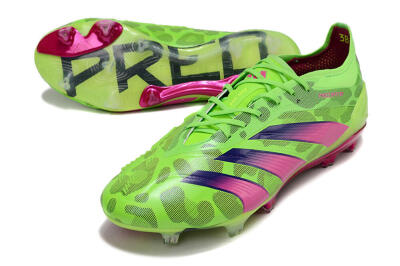 Men's Adidas Predator Accuracy.1 FG Firm Ground Low-Tops Football Boots - Green/Yellow/Purple