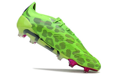 Men's Adidas Predator Accuracy.1 FG Firm Ground Low-Tops Football Boots - Green/Yellow/Purple